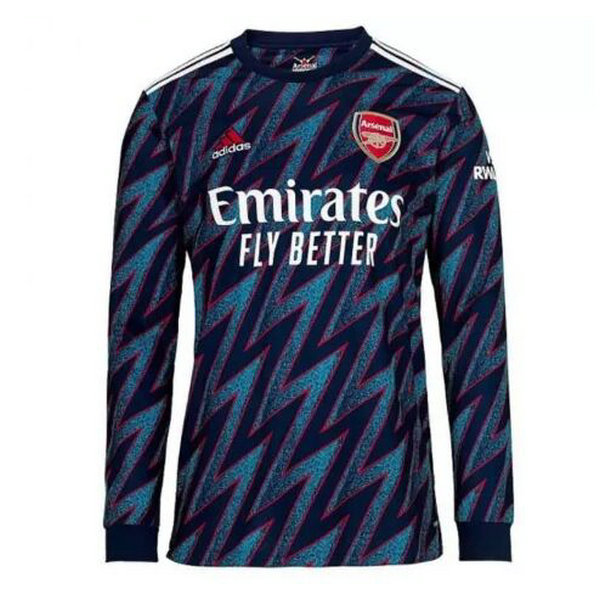 terza maglia arsenal manica lunga 2021 2022 blu uomo