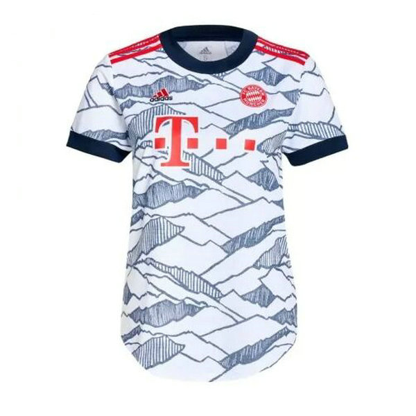 terza maglia bayern münchen 2021 2022 bianco grigio donna