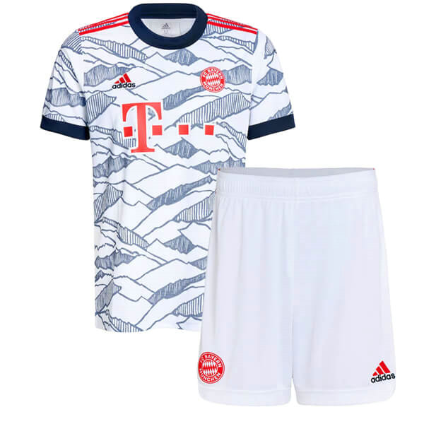 terza maglia bayern münchen 2021 2022 grigio bambino