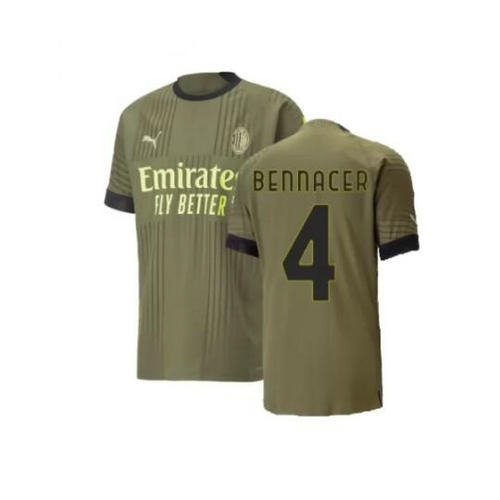 terza maglia bennacer 4 ac milan 2022-2023 uomo