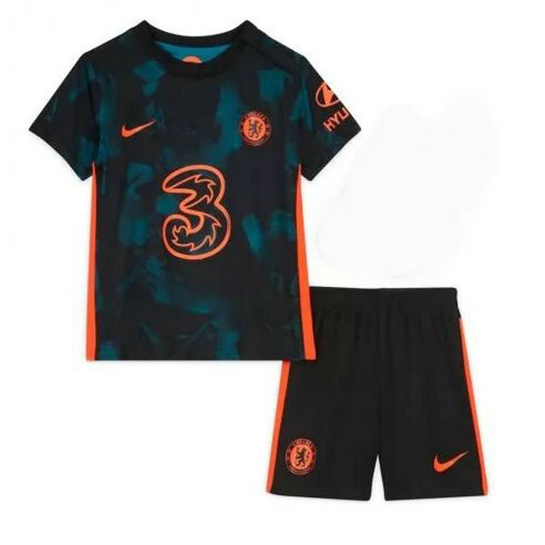 terza maglia chelsea 2021 2022 nero bambino