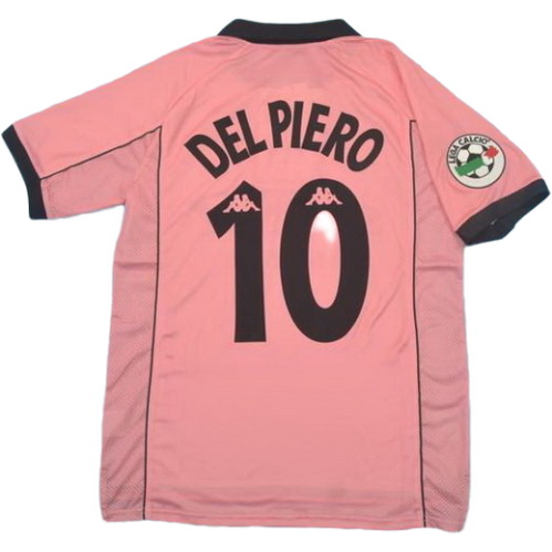 terza maglia del piero 10 juventus 1997-1998 rosa uomo