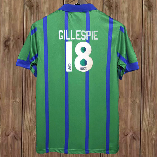 terza maglia gillespie 18 newcastle united 1993-1995 verde uomo