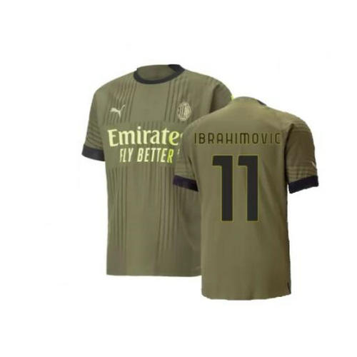 terza maglia ibrahimovic 11 ac milan 2022-2023 uomo