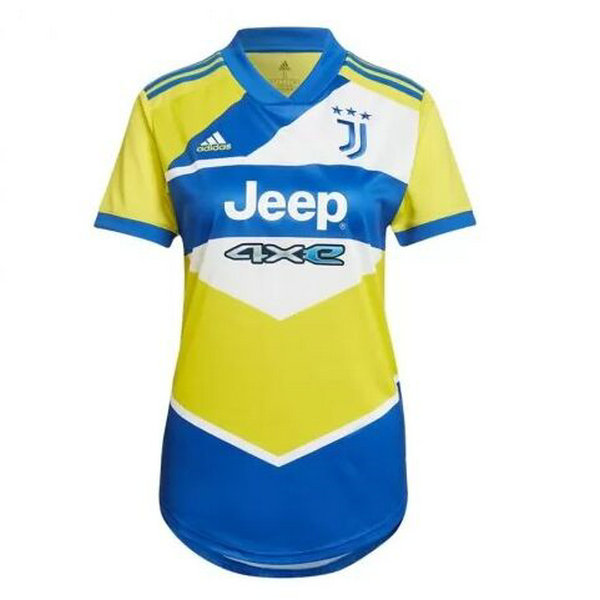 terza maglia juventus 2021 2022 giallo blu donna