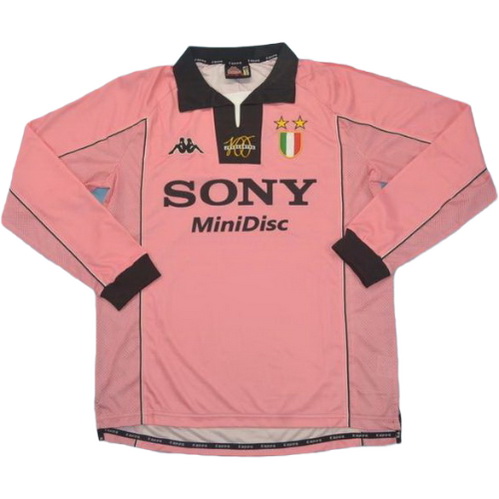 terza maglia juventus manica lunga 1997-1998 rosa uomo