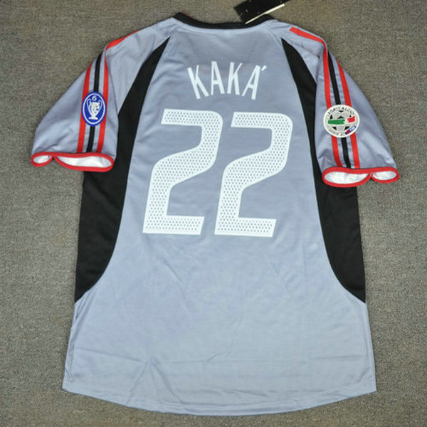 terza maglia kaka 22 ac milan 2003-2004 grigio uomo