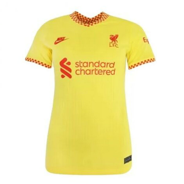 terza maglia liverpool 2021 2022 giallo donna