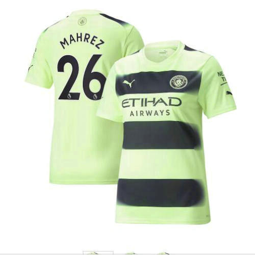 terza maglia mahrez 26 manchester city 2022-2023 uomo