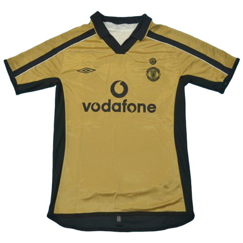 terza maglia manchester united 2000-2001 dorado uomo