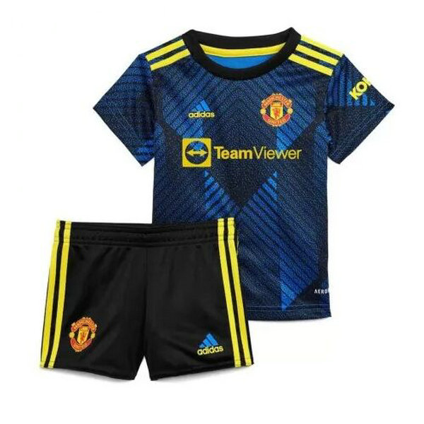 terza maglia manchester united 2021 2022 blu bambino