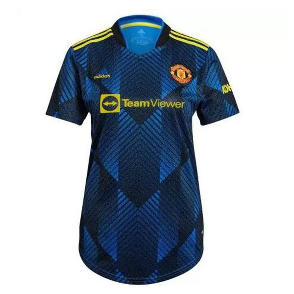 terza maglia manchester united 2021 2022 blu donna