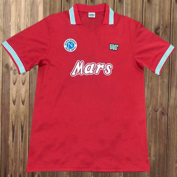 terza maglia napoli 1988-1989 rosso uomo