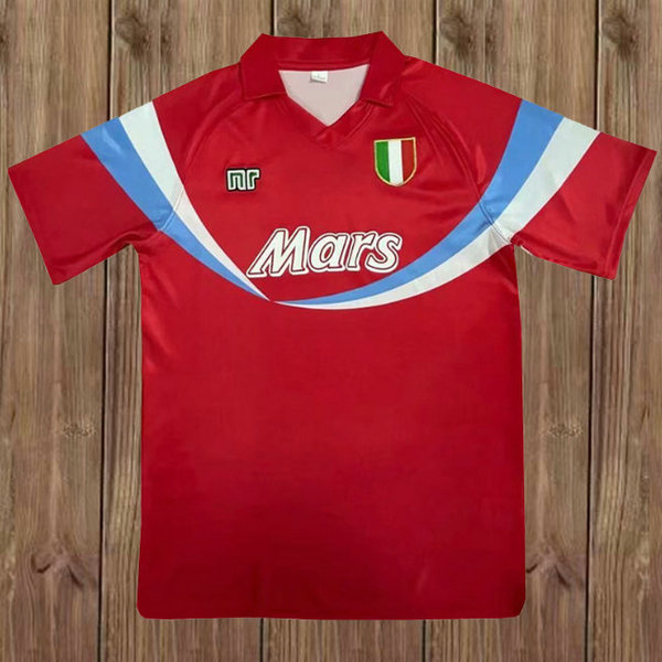 terza maglia napoli 1990-1991 rosso uomo