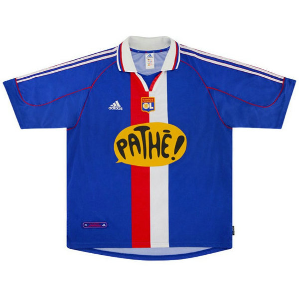 terza maglia olympique lyon 2000-2001 blu uomo