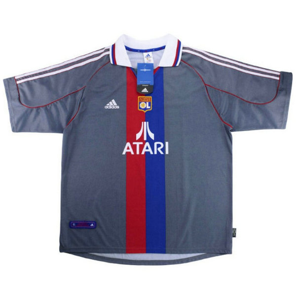 terza maglia olympique lyon 2001-2002 nero uomo