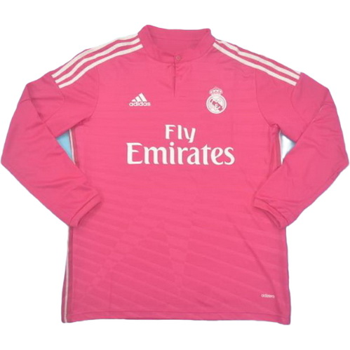 terza maglia real madrid manica lunga 2014-2015 rosa uomo