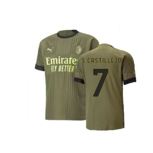 terza maglia s.castillejo 7 ac milan 2022-2023 uomo