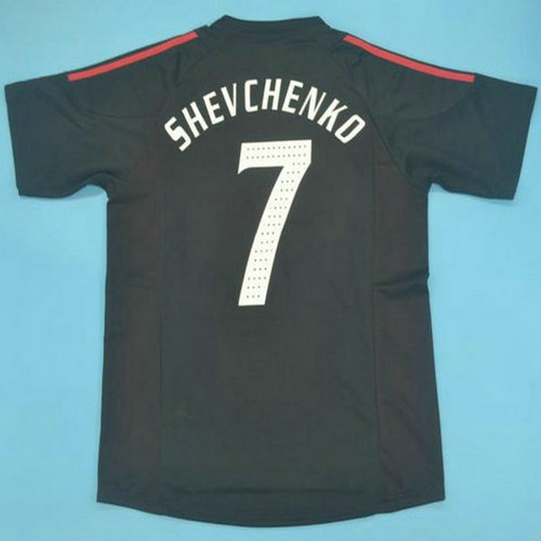 terza maglia shevchenko 7 ac milan 2002-2003 nero uomo