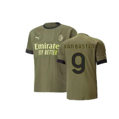 terza maglia van basten 9 ac milan 2022-2023 uomo