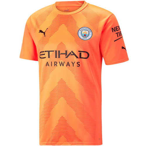 thailandia portiere maglia manchester city arancia 2022-2023 uomo