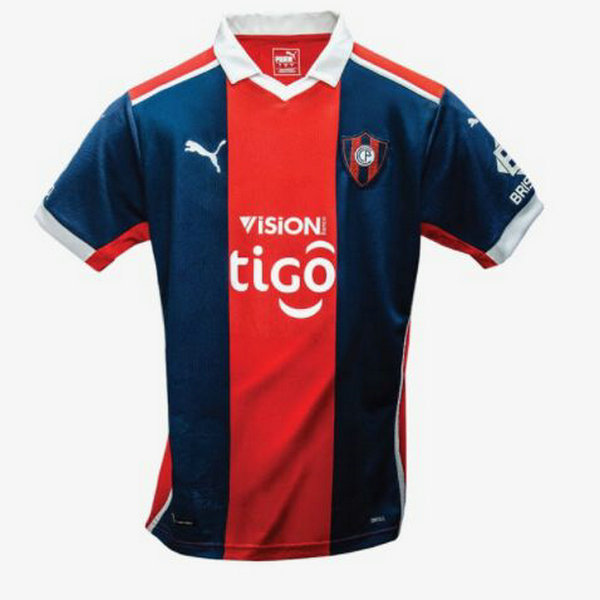 thailandia prima maglia cerro porteño 2021 rosso blu uomo