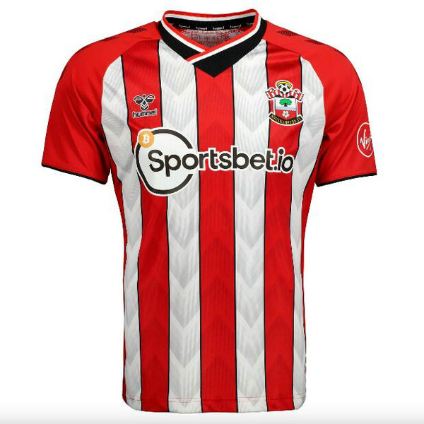 thailandia prima maglia southampton 2021-22 rosso bianco uomo