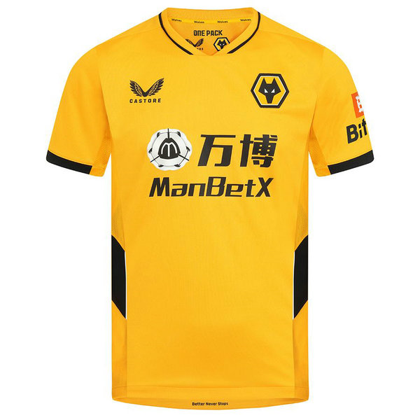 thailandia prima maglia wolverhampton 2021 2022 giallo uomo