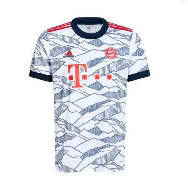 thailandia terza maglia bayern münchen 2021 2022 bianco grigio uomo