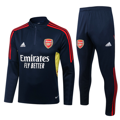 training veste + pantalon arsenal blu scuro 2022-2023 uomo