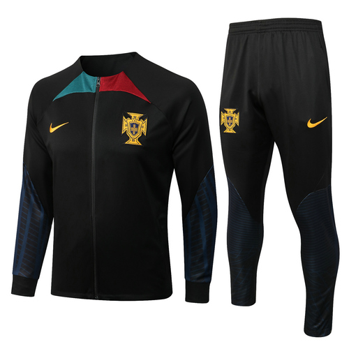 training veste + pantalon portogallo nero 2022-2023 uomo