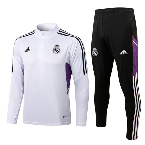 training veste + pantalon real madrid bianco 2022-2023 uomo