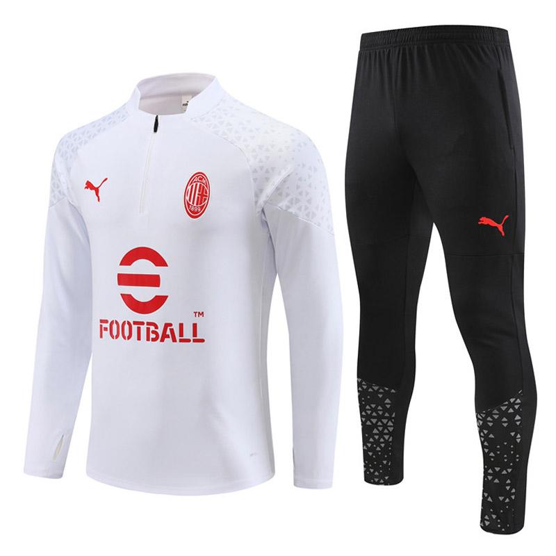 tute calcio 20231102 a poco prezzo ac milan 2023-2024 bianco uomo