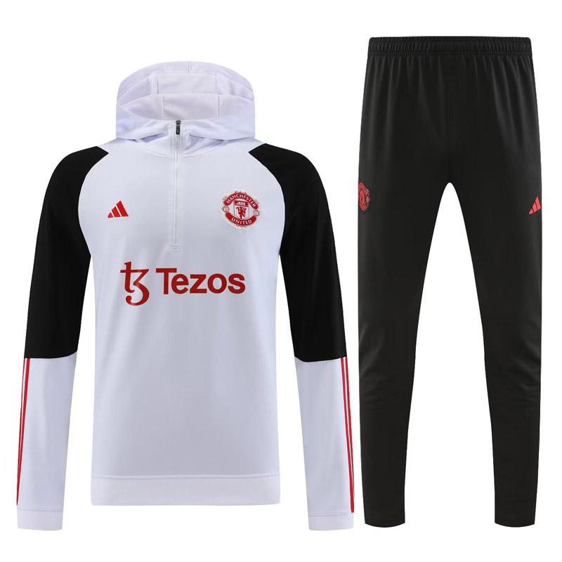 tute calcio 20231129 a poco prezzo manchester united 2023-2024 bianco uomo