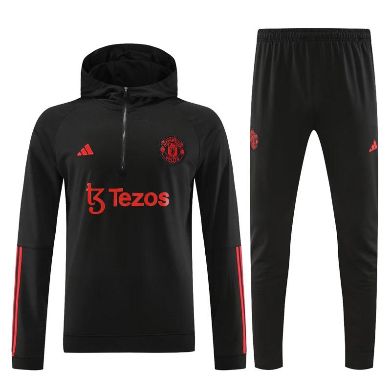 tute calcio 20231130 a poco prezzo manchester united 2023-2024 nero uomo