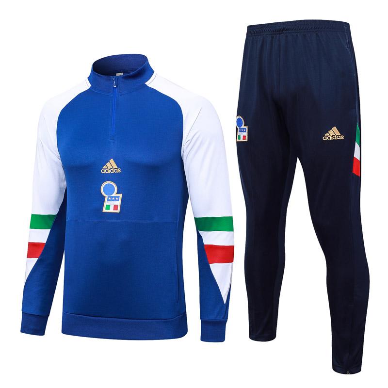 tute calcio 20231142 a poco prezzo italia 2023-2024 bianco blu uomo