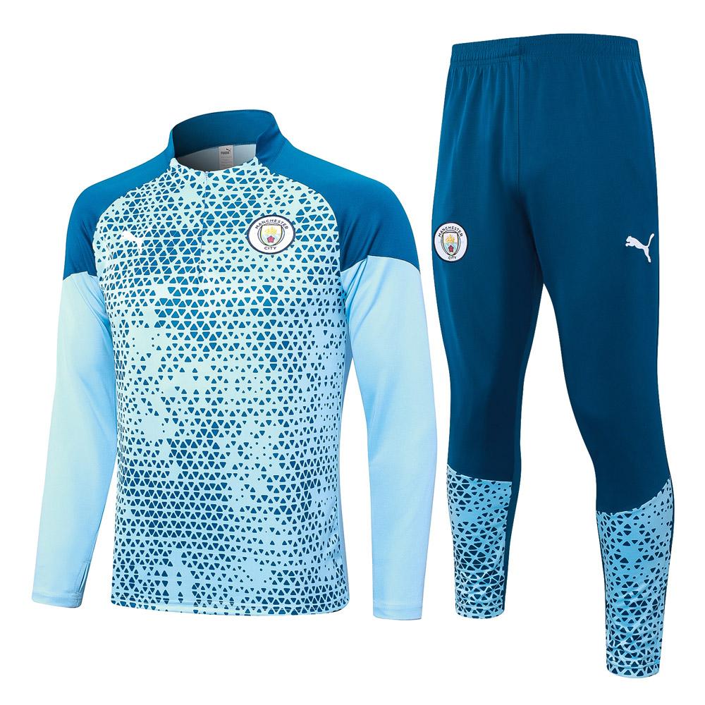 tute calcio 20231149 a poco prezzo manchester city 2023-2024 azzurro uomo