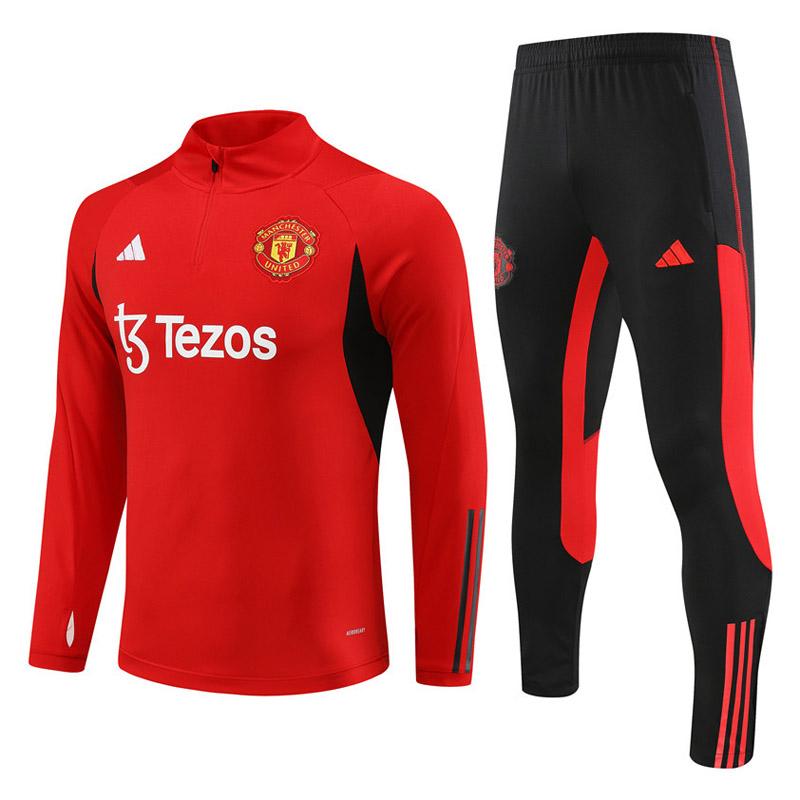 tute calcio 20231154 a poco prezzo manchester united 2023-2024 rosso uomo