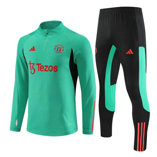 verde tuta da calcio manchester united z29 2023-2024 uomo