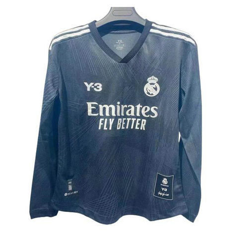 y-3 maglia real madrid nero maniche lunghe 2022-2023 uomo